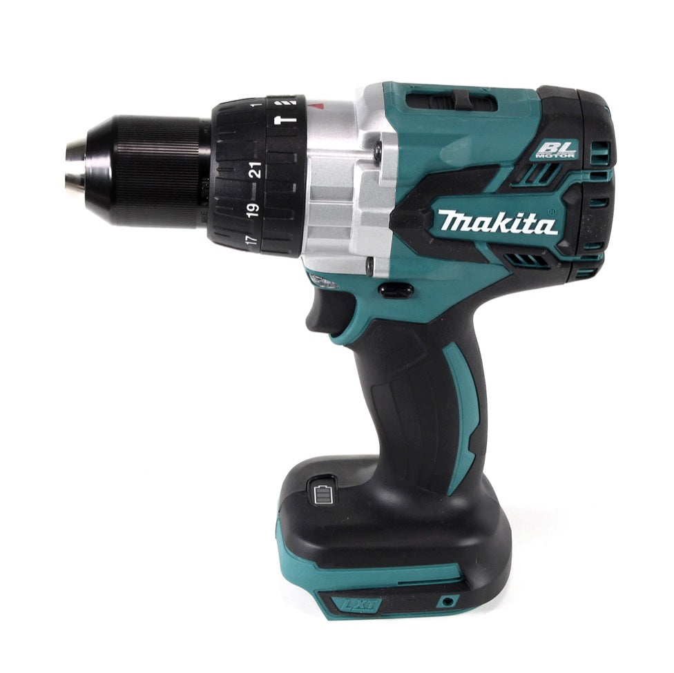 Makita DHP 481 SM1J 18 V Akku Schlagbohrschrauber Brushless 115 Nm + BL 1840 B 4,0 Ah Akku + DC 18 SD Ladegerät im Makpac + 38 tlg. Bit- & Bohrer Set - Toolbrothers