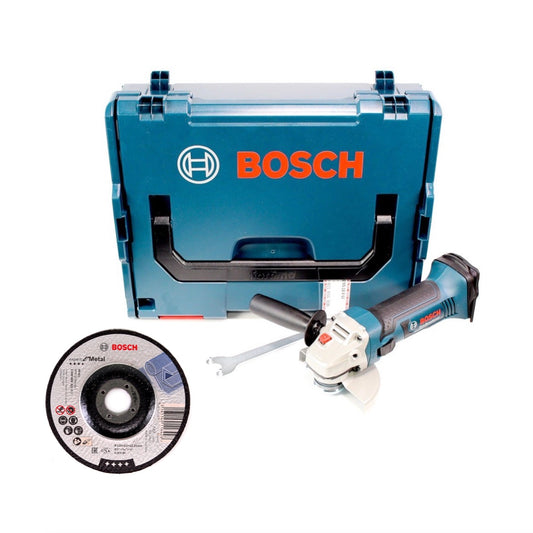 Bosch GWS 18-125 V-LI Akku Winkelschleifer 18V 125mm + L-Boxx (060193A308) + 25 x Bosch Trennscheibe für Metall, gekröpft (2608600221) - Toolbrothers