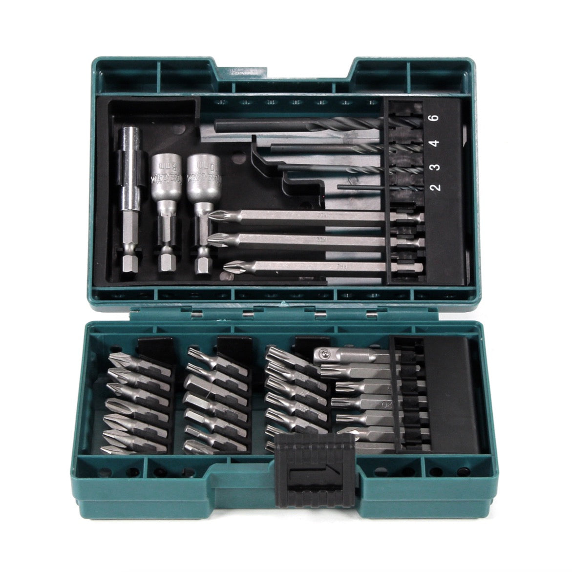 Makita DDF 483 SM1 Akku Bohrschrauber 18 V 40Nm im Makpac + 1x 4,0 Ah Akku + Ladegerät + 38 tlg. Bit- & Bohrer Set - Toolbrothers