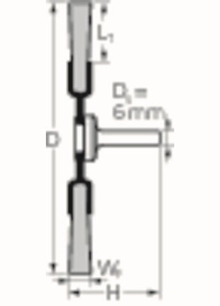 PFERD brosse ronde RBU ST Ø 20 mm épaisseur fil 0,2 mm (8000433010)