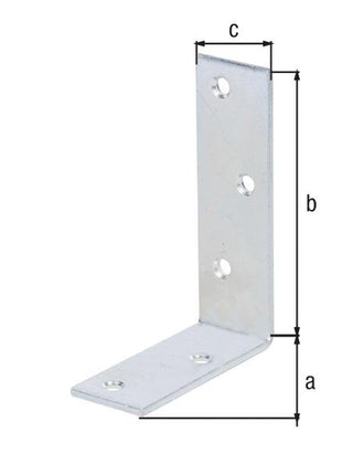 Angle d'éclairage GAH L100x75 mm largeur 30 mm (8001514136)