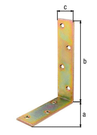 Angle d'éclairage GAH L180x120 mm largeur 40 mm (8001732521)