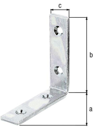 Angle d'éclairage GAH L80x80 mm largeur 20 mm (8002379802)