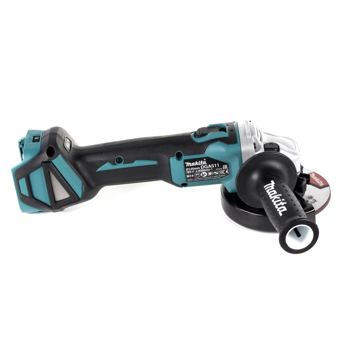 Makita DGA 511 ZJ Akku Winkelschleifer 18V 125mm Brushless Solo + Makpac - ohne Akku, ohne Ladegerät - Toolbrothers