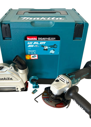 Makita DGA 514 ZJU1 amoladora angular a batería 18 V 125 mm sin escobillas + MAKPAC - sin batería, sin cargador