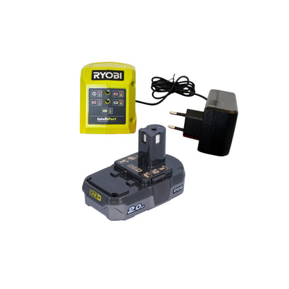 Scie multi-matériaux à batterie RYOBI R18MMS-120S 18 V 85 mm (5133005296) + 1x batterie 2,0 Ah + chargeur + sac souple