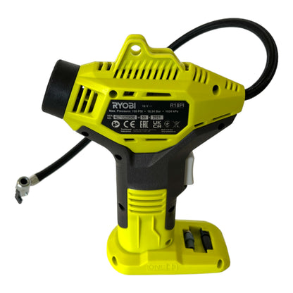 RYOBI R18PI-120GJ Akku Handkompressor 18 V 10,3 bar ( 5133005325 ) + 1x Akku 2,0 Ah + Ladegerät