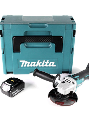 Makita DGA 511 G1J Akku Winkelschleifer 18V 125mm Brushless + 1x Akku 6,0Ah + Makpac - ohne Ladegerät - Toolbrothers