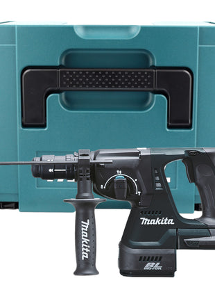 Makita DHR 243 F1J B marteau combiné à batterie 18 V 2,0 J SDS-Plus noir + 1x batterie 3,0 Ah + mandrin à changement rapide + Makpac - sans chargeur