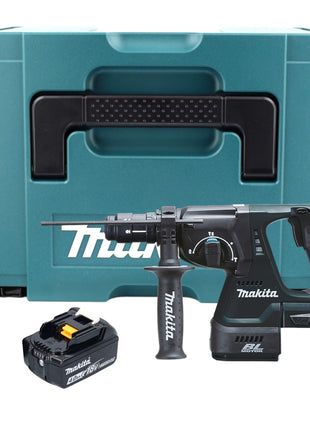 Makita DHR 243 M1J B marteau combiné à batterie 18 V 2,0 J SDS-Plus noir + 1x batterie 4,0 Ah + mandrin à changement rapide + Makpac - sans chargeur