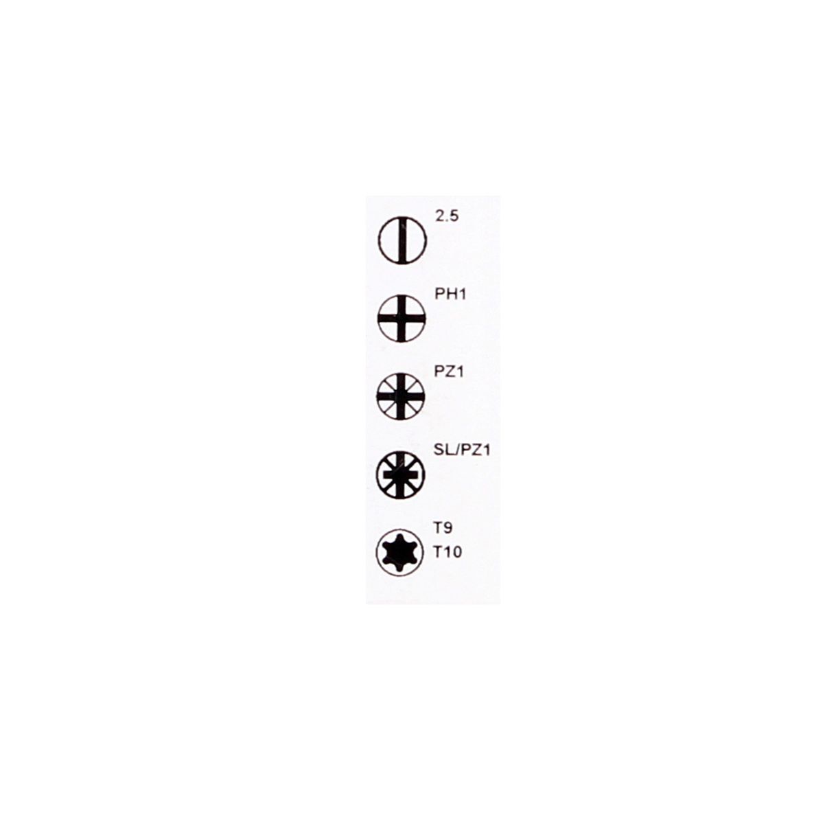 Wiha slimBit electric Bit Set gemischt 6 tlg. ( 44366 ) Schlitz / Phillips / Pozidriv / Torx - Toolbrothers