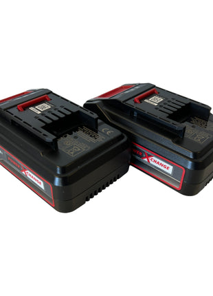 Einhell 2x 18V 2,5Ah PXC-Twinpack Power X-Change (4511524) 18V 2,5Ah Li-Ion avec indicateur de niveau de charge