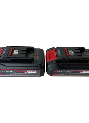 Einhell 2x 18V 2,5Ah PXC-Twinpack Power X-Change (4511524) 18V 2,5Ah Li-Ion avec indicateur de niveau de charge