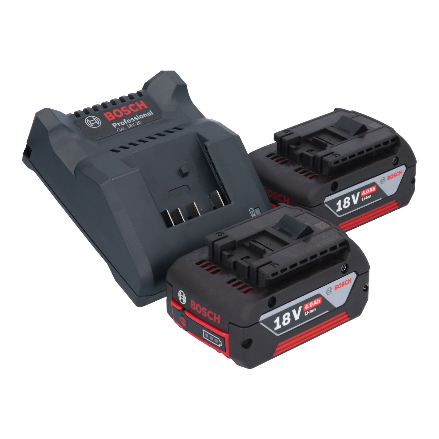 Ponceuse excentrique à batterie Bosch GEX 185-LI Professional 18 V 125 mm sans balai + 2x batteries 4,0 Ah + chargeur