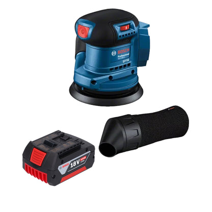 Bosch GEX 185-LI Professional Akku Exzenterschleifer 18 V 125 mm Brushless + 1x Akku 5,0 Ah - ohne Ladegerät