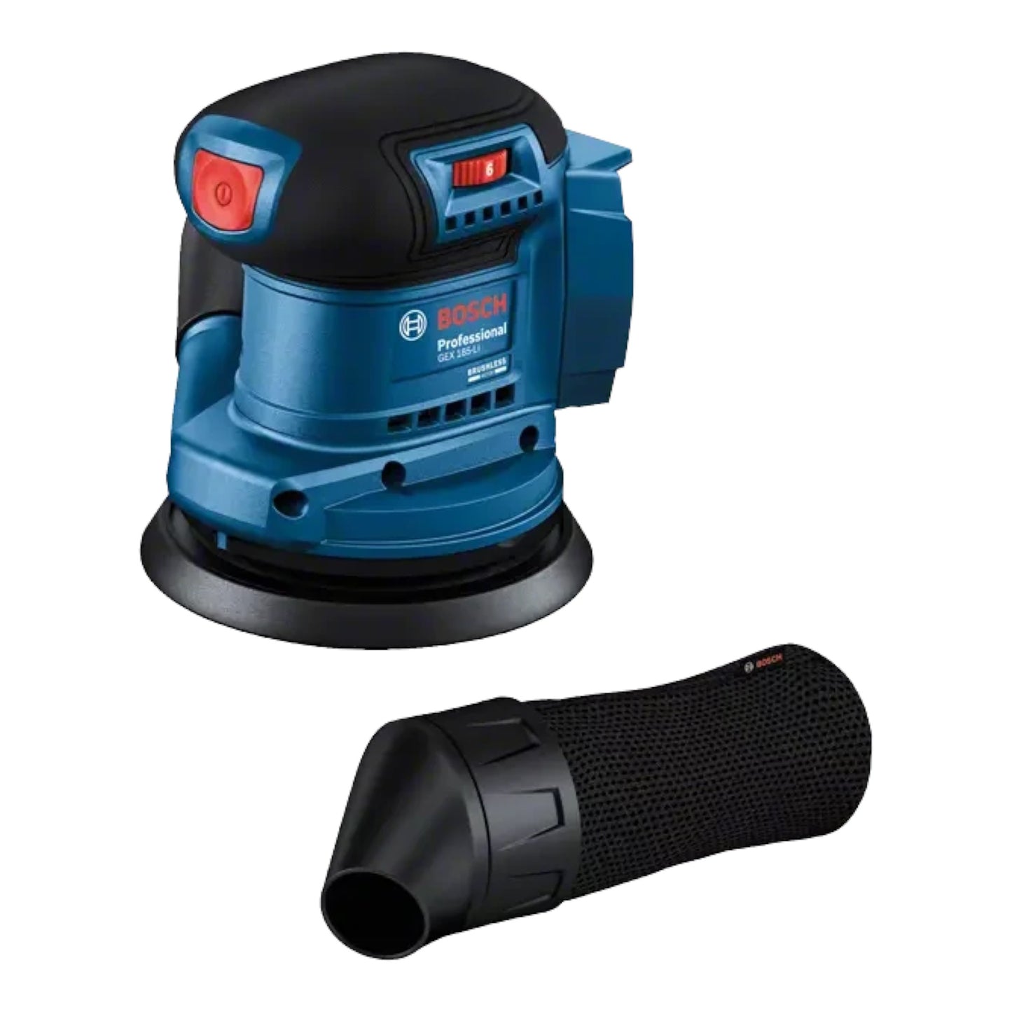 Bosch GEX 185-LI Professional ponceuse excentrique sur batterie 18 V 125 mm sans balais + 1x batterie ProCORE 4,0 Ah - sans chargeur