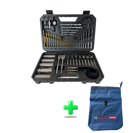 Bosch Titanium Pro Bohrer und Schraubendreher Bit Set 103-teilig + Bosch Expert Rucksack