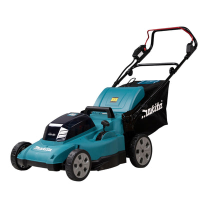 Makita DLM 480 CF2 Akku Rasenmäher 36 V ( 2x 18 V ) 48 cm 62 l + 2x Akku 3,0 Ah + Ladegerät