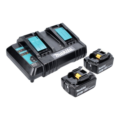 Makita DLM 480 CG2 tondeuse à gazon sans fil 36 V (2x 18 V) 48 cm 62 l + 2x batterie 6,0 Ah + chargeur