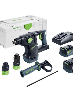 Marteau combiné à batterie Festool KHC 18 5.0 EBI-Plus 18 V 2,6 J SDS-Plus Brushless (577448) + 2x batterie 5,0 Ah + chargeur + systainer