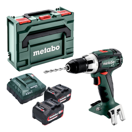 Perceuse-visseuse sans fil Metabo BS 18 LT 18 V 60 Nm (602102500) + 2x batteries 4,0 Ah + chargeur + métaBOX