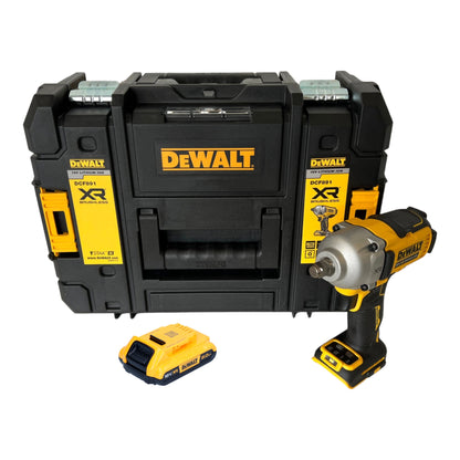 Clé à chocs sans fil DeWalt DCF 891 NT 18 V 1084 Nm 1/2" sans balais + 1x batterie 2,0 Ah + TSTAK - sans chargeur