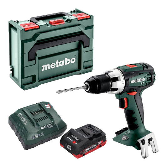 Metabo BS 18 LT Akku Bohrschrauber 18 V 60 Nm + 1x LiHD Akku 4,0 Ah + Ladegerät + metaBOX