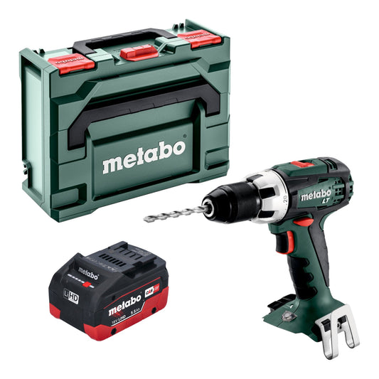 Metabo BS 18 LT Akku Bohrschrauber 18 V 60 Nm + 1x LiHD Akku 5,5 Ah + metaBOX - ohne Ladegerät