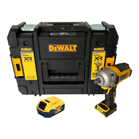 DeWalt DCF 891 NT Akku Schlagschrauber 18 V 1084 Nm 1/2" Brushless + 1x Akku 5,0 Ah + TSTAK - ohne Ladegerät