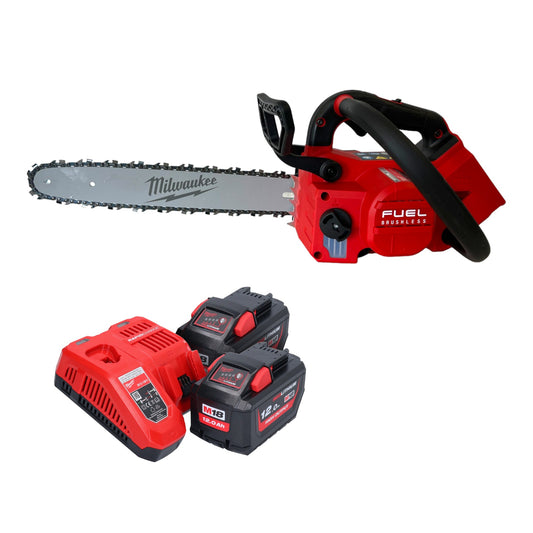 Milwaukee M18 FTHCHS35-122 Akku Top Handle Kettensäge 35 cm + 2x Akku 12,0 Ah + Ladegerät