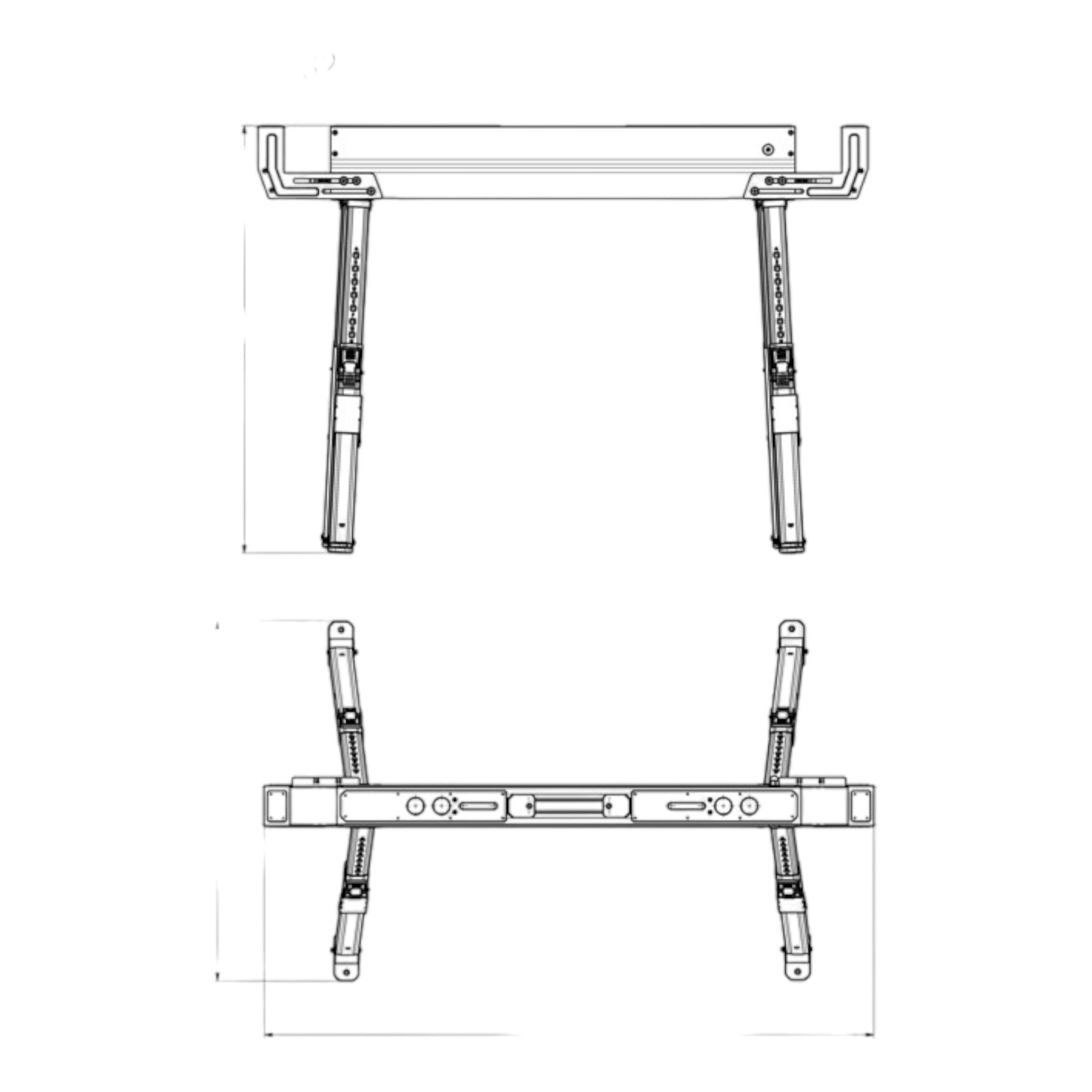 Jeu de tréteaux de travail Metabo MAB 82 520 kg 820 mm 2 pièces (626990000)