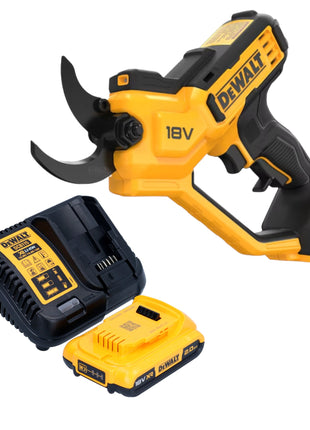 Sécateur à batterie DeWalt DCMPP 568 D1 18 V 38 mm + 1x batterie 2,0 Ah + chargeur