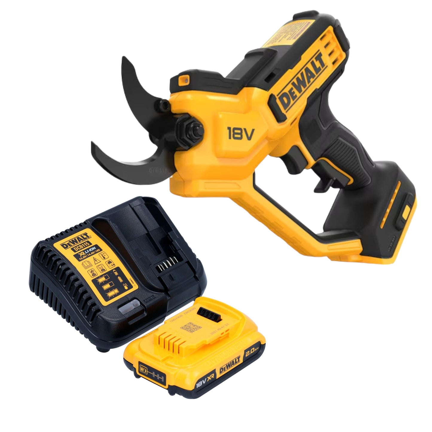 DeWalt DCMPP 568 D1 Akku Astschere 18 V 38 mm + 1x Akku 2,0 Ah + Ladegerät