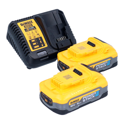 Sécateur à batterie DeWalt DCMPP 568 H2 18 V 38 mm + 2x batterie Powerstack 5,0 Ah + chargeur