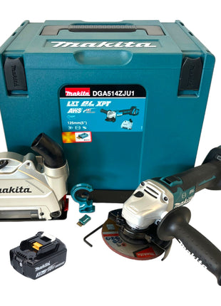 Makita DGA 514 F1JU1 Meuleuse d'angle sur batterie 18 V 125 mm sans balais + 1x batterie 3,0 Ah + Makpac - sans chargeur