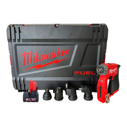 Perceuse-visseuse sans fil Milwaukee M12 FDDXKIT-601X 12V 34 Nm sans balais + 1x batterie 6,0 Ah + boîtier HD - sans chargeur