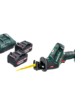 Scie sabre à batterie Metabo SSE 18 LTX Compact 18 V 13 mm + 2x batteries 4,0 Ah + chargeur