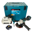 Makita DGA 514 M1JU1 Meuleuse d'angle sur batterie 18 V 125 mm sans balais + 1x batterie 4,0 Ah + Makpac - sans chargeur