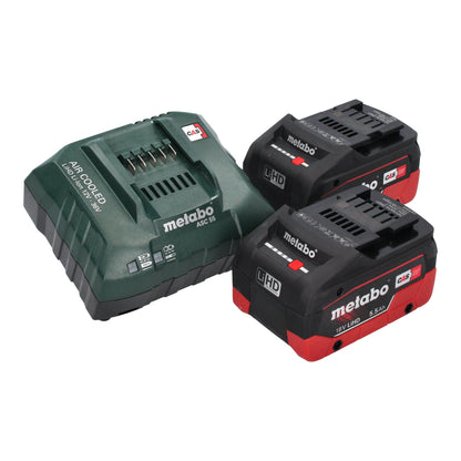 Scie sabre à batterie Metabo SSE 18 LTX Compact 18 V 13 mm + 2 batteries LiHD 5,5 Ah + chargeur