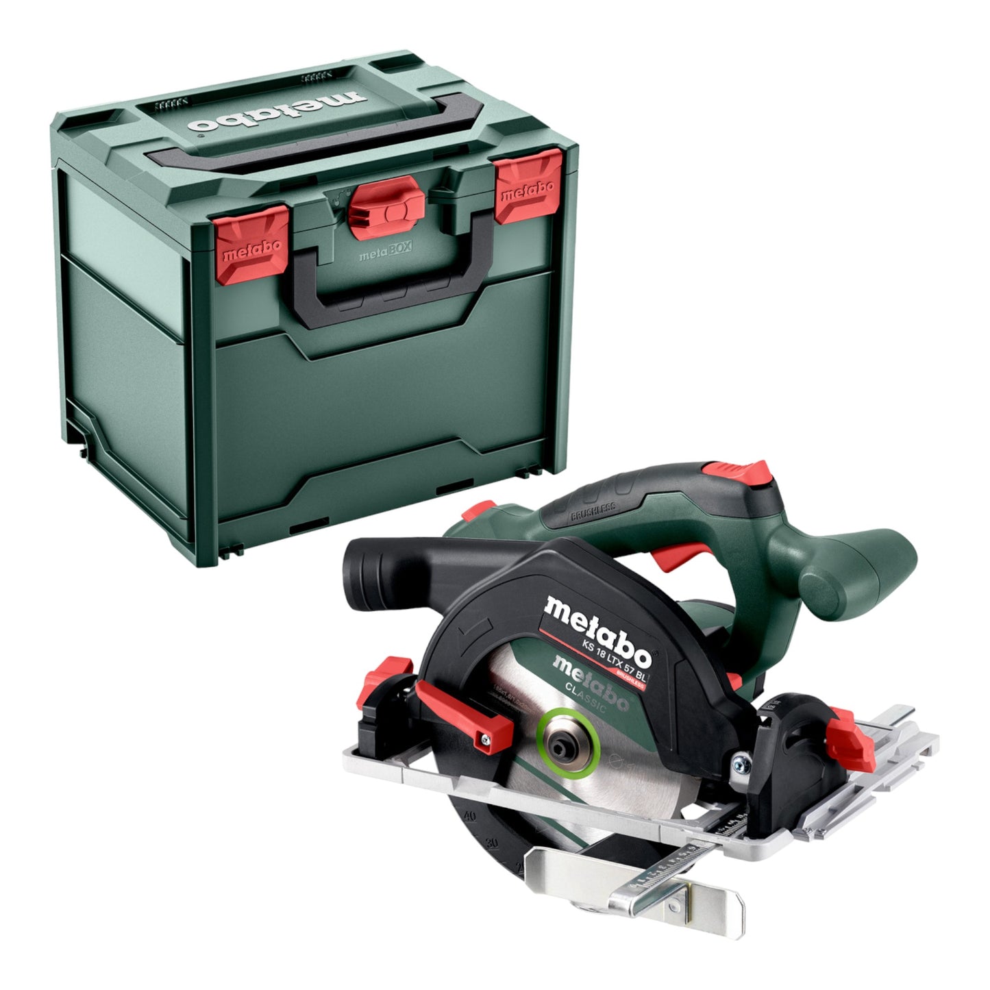 Metabo KS 18 LTX 57 BL scie circulaire sur batterie 18 V 57 mm (611857840) + Metabox - sans batterie, sans chargeur