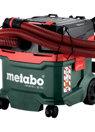 Metabo AS 36 18 L 20 PC aspirateur eau et poussière sans batterie 36 V (2x 18 V) 20 L Solo (602071850) - sans batterie, sans chargeur