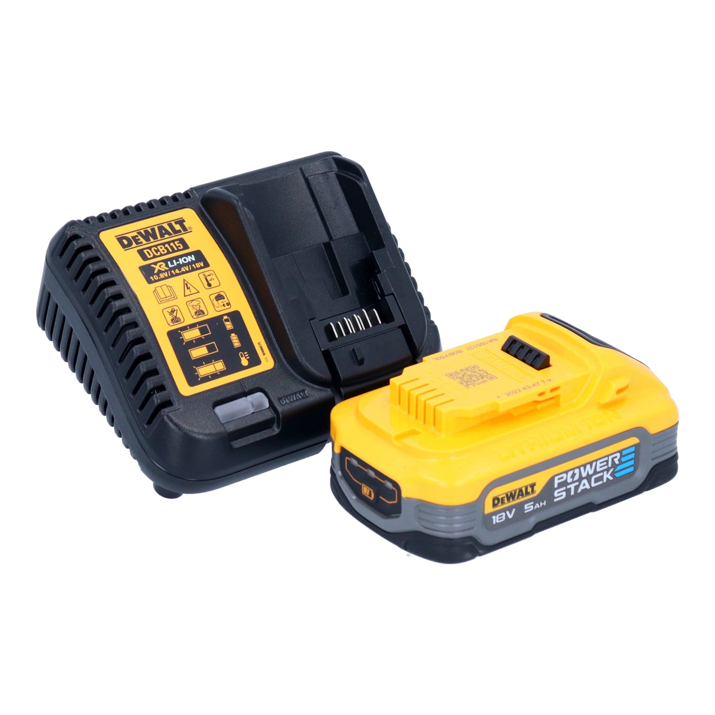 Meuleuse d'angle sur batterie DeWalt DCG 416 VS H1 18 V 125 mm sans balais + 1 batterie PowerStack 5,0 Ah + chargeur