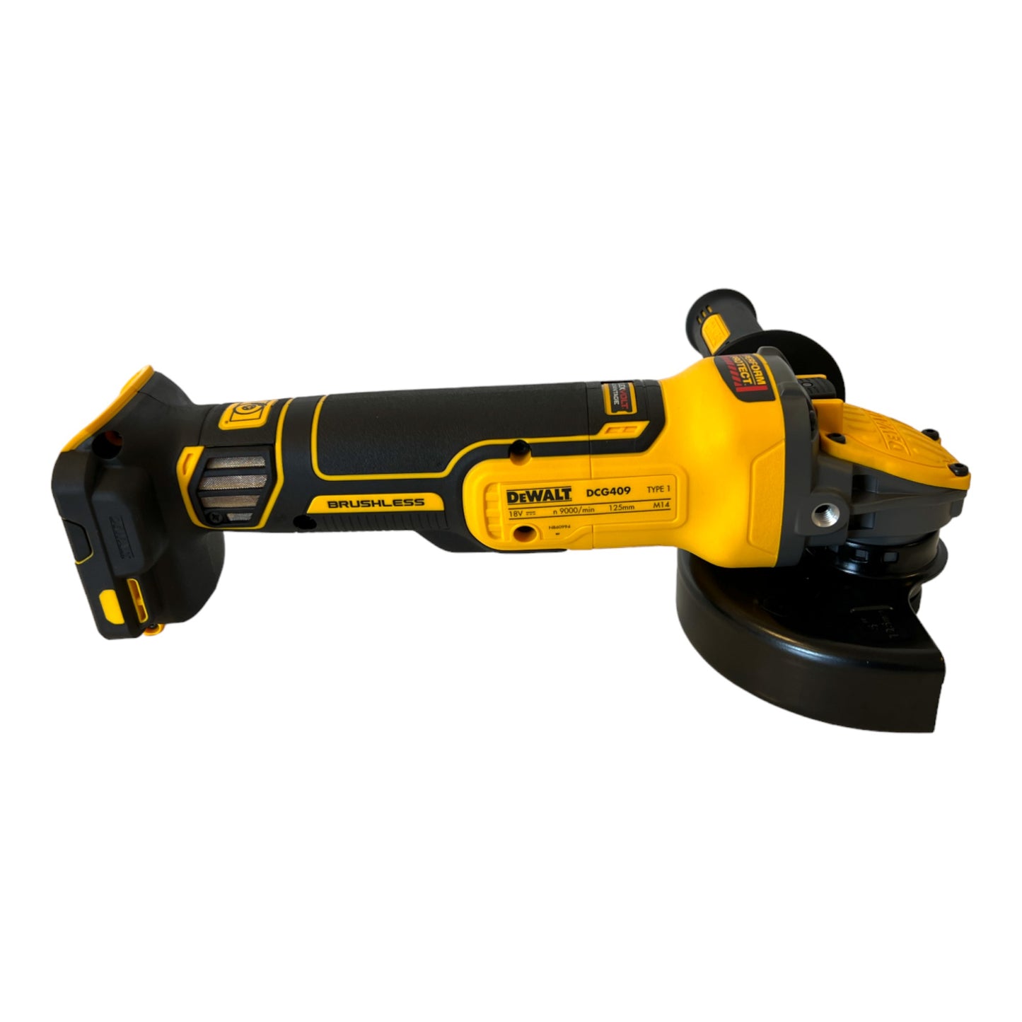 DeWalt DCG 409 NT Akku Winkelschleifer 18 V 125 mm Brushless + 1x Powerstack Akku 1,7 Ah + TSTAK - ohne Ladegerät