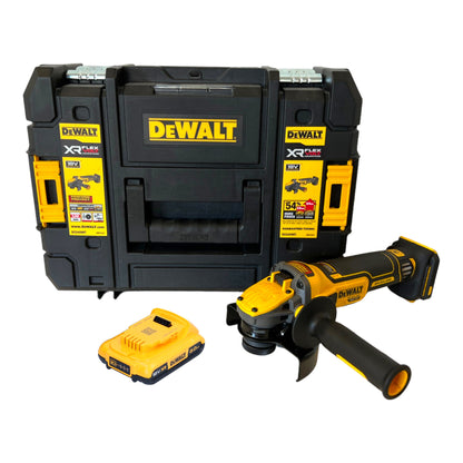 Meuleuse d'angle sur batterie DeWalt DCG 409 NT 18 V 125 mm sans balais + 1x batterie 2,0 Ah + TSTAK - sans chargeur