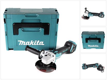 Meuleuse d'angle sans fil Makita DGA 511 ZJ 18 V 125 mm brushless + Makpac - sans batterie, sans chargeur