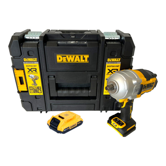 Clé à chocs sans fil DeWalt DCF 961 NT 18 V 1632 Nm 1/2" sans balai + 1x batterie 2,0 Ah + TSTAK - sans chargeur