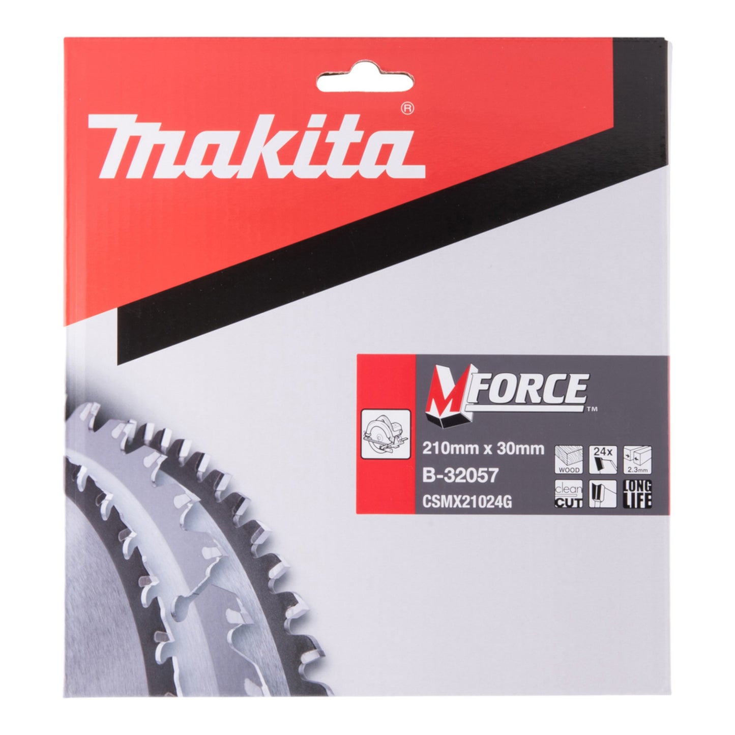 Makita M-FORCE Kreissägeblatt 210 x 30 x 2,3 mm 24 Zähne ( B-32057 ) für Holz