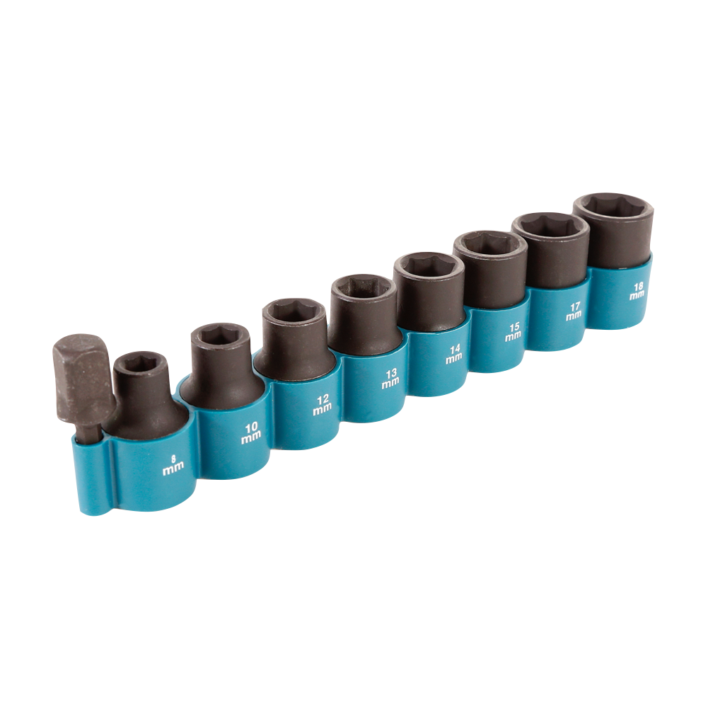 Makita DTW 251 SM1 Akku Schlagschrauber 18 V 230 Nm 1/2" + 1x Akku 4,0 Ah + Ladegerät + 9 tlg. Steckschlüssel Set - Toolbrothers