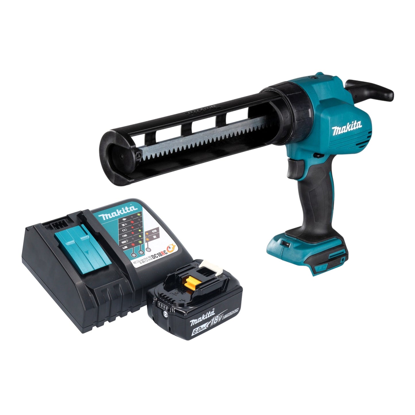 Makita DCG 180 RG1 pistolet à cartouche avec batterie 18 V + 1x batterie 6,0 Ah + chargeur