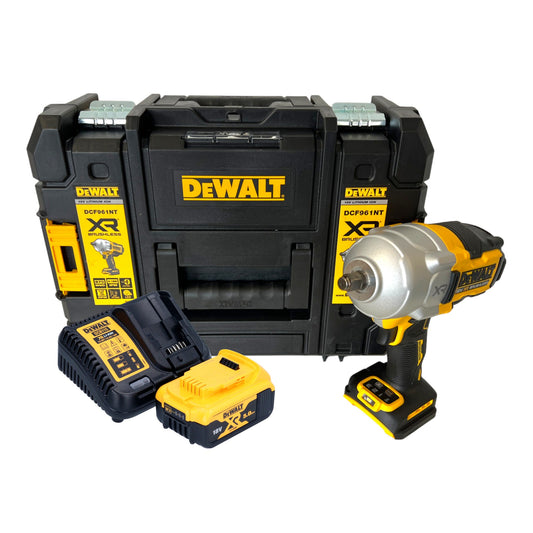 DeWalt DCF 961 P1T Akku Schlagschrauber 18 V 1632 Nm 1/2" Brushless + 1x Akku 5,0 Ah + Ladegerät + TSTAK